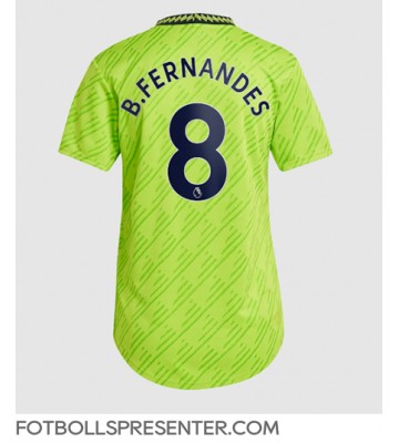 Manchester United Bruno Fernandes #8 Tredje Matchtröja Dam 2022-23 Kortärmad